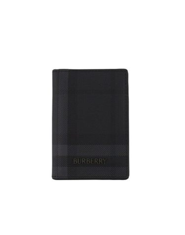 [명품] 버버리 시티 체크 폴딩 카드지갑 아이언 그레이 8129974