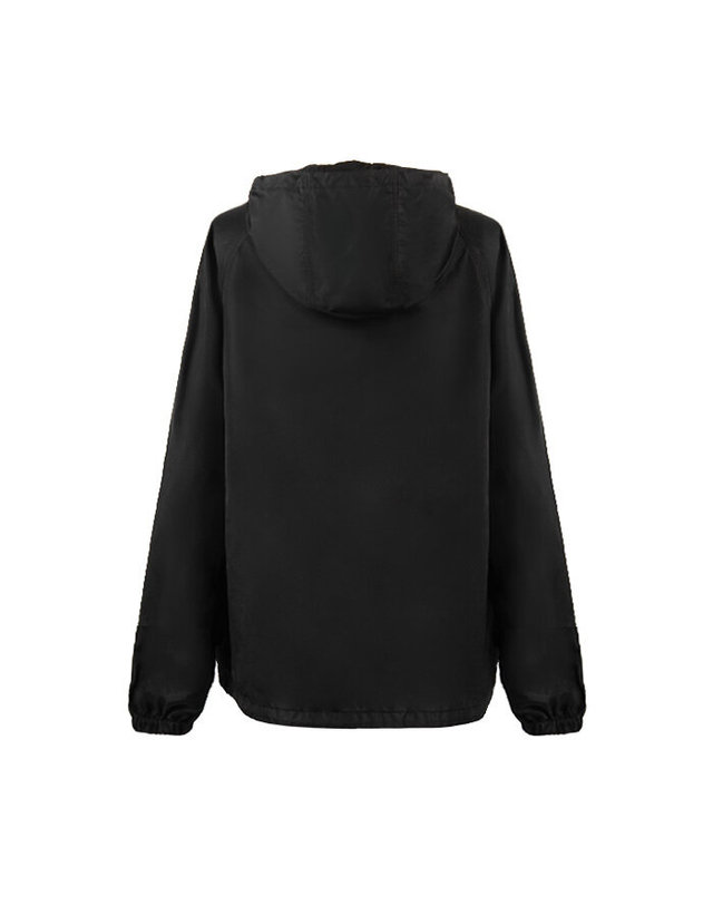 버버리 키즈 버버리 [명품] 버버리 로고 패치 후드 여성 자켓 8124327 BLACK 착용컷