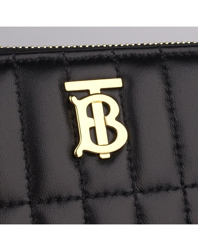 버버리 [명품]BURBERRY 퀼팅 롤라 지퍼 지갑 8062373 8062373 BLACK 착용컷