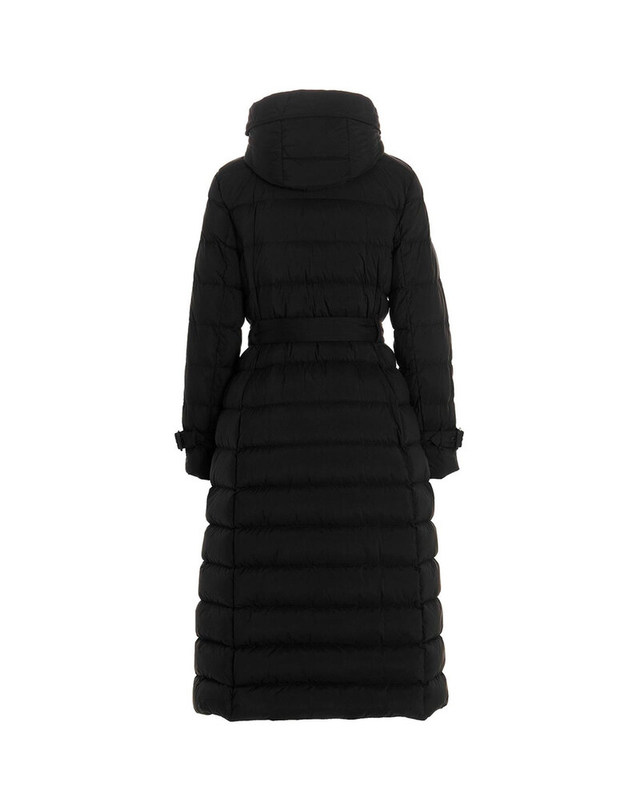 버버리 [명품]버버리 24FW ASHWICK 벨티드 롱 패딩자켓 블랙 8096365 3172774537648986 BLACK 착용컷
