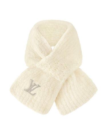 [명품] 루이비통 온리 LV 미니 컴피 머플러 크림 M90803