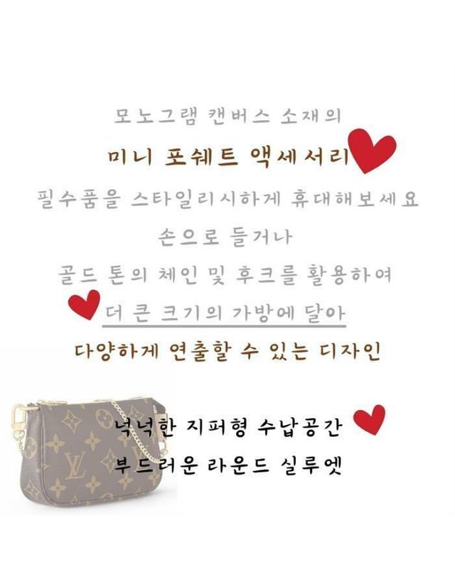루이비통 [명품]루이비통 미니 포쉐트 액세서리 M58009 M58009 브라운 착용컷