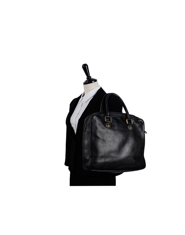 루이비통 [중고명품] [중고] 블랙 카프스킨 유타 휴롱 남성 토트백 PC0273 BA00428 BLACK 착용컷
