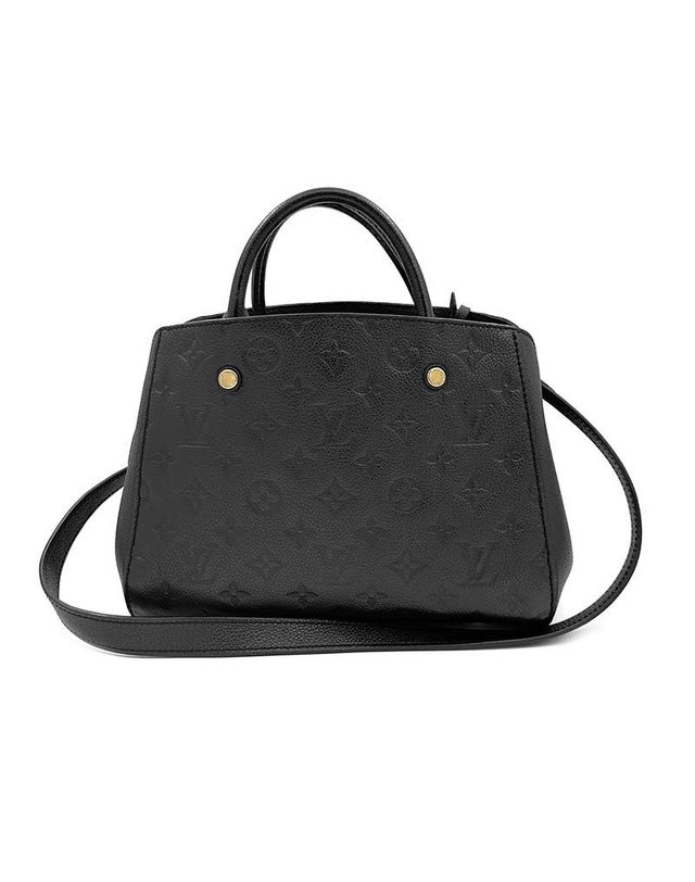 루이비통 [중고명품] [중고] 루이비통 앙프렝뜨 몽테뉴 BB 4262303360 BLACK 착용컷