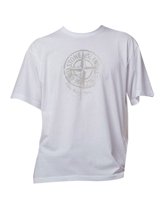 스톤아일랜드 키즈 스톤아일랜드 [명품] Stone Island 스톤 아일랜드 티셔츠 80152RC87 V0001 남성 라운드넥 반팔티셔츠 밝은 퍼플 착용컷
