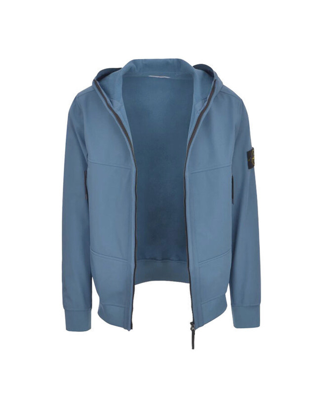 스톤아일랜드 키즈 스톤아일랜드 [명품] Stone Island 스톤 아일랜드 자켓 8115Q0322 V0024 남성 면 자켓 밝은 블루 착용컷