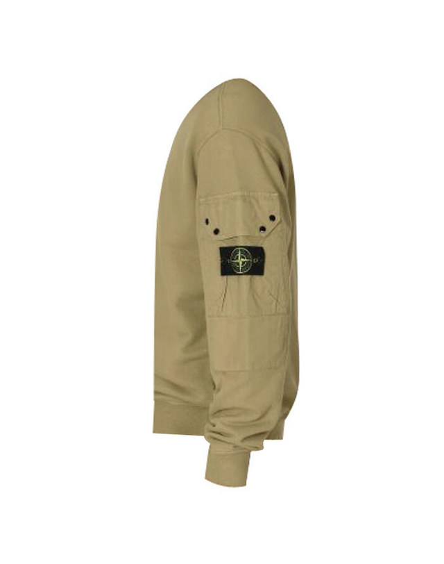 스톤아일랜드 키즈 스톤아일랜드 [명품] Stone Island 스톤 아일랜드 맨투맨 811563920 V0094 남성 맨투맨 긴팔티셔츠 밝은 브라운 착용컷