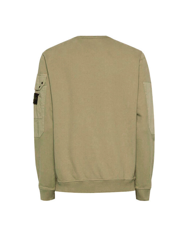 스톤아일랜드 키즈 스톤아일랜드 [명품] Stone Island 스톤 아일랜드 맨투맨 811563920 V0094 남성 맨투맨 긴팔티셔츠 밝은 브라운 착용컷