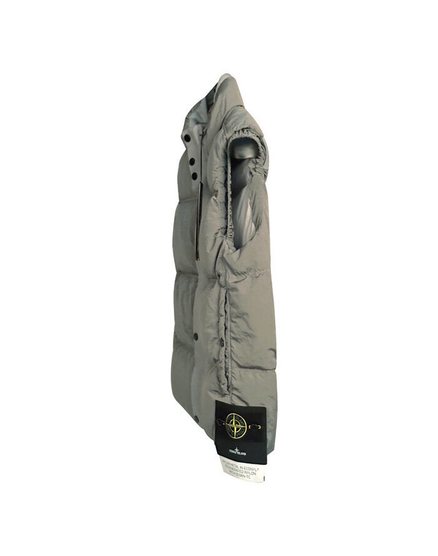 스톤아일랜드 키즈 스톤아일랜드 [명품] Stone Island 스톤 아일랜드 패딩조끼 8115G0419 V0160 남성 패딩 조끼 그레이 착용컷