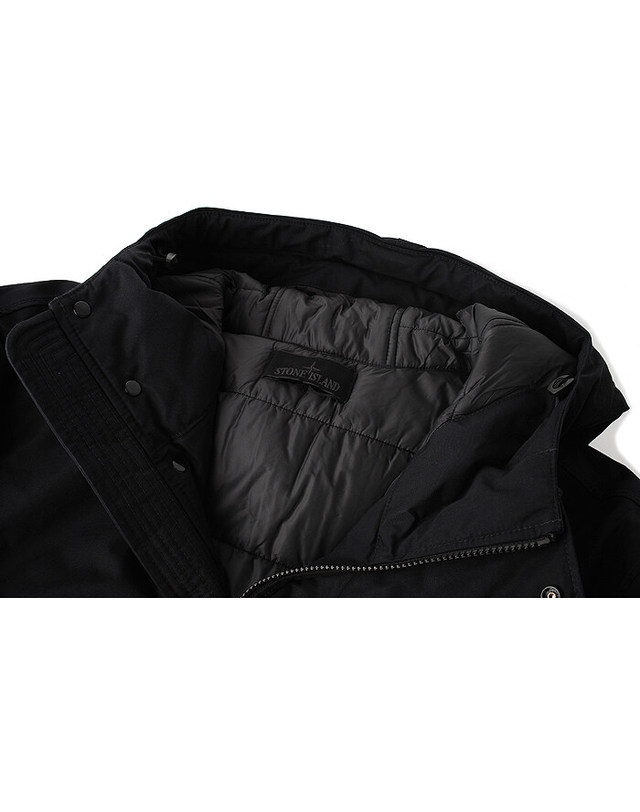스톤아일랜드 키즈 스톤아일랜드 [명품] 23FW 스톤 고스트피스 후드 자켓 블랙 7915420F1 네이비 착용컷