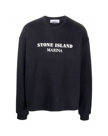 [명품] 스톤아일랜드 671X6 MARINA 코튼 플리스 크루넥 Sweatshirt Oversized 크롭 핏 마리나 맨투맨 오버 크롭핏 7915671X6 V0020