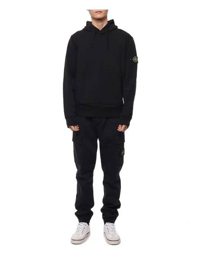 스톤아일랜드 키즈 스톤아일랜드 [명품] 스톤아일랜드 31314 스트레치 코튼 울 새틴 카고 Pants Regular 테이퍼드 핏 팬츠 레귤러 테이퍼드핏 791531314 A0020 진한 그레이 착용컷