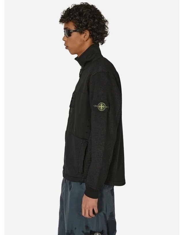 스톤아일랜드 키즈 스톤아일랜드 [명품] 스톤아일랜드 67256 Plated 테리 플리스 트랙 Top Comfort 핏 플레이티드 탑 컴포트핏 791567256 V0029 카키 착용컷