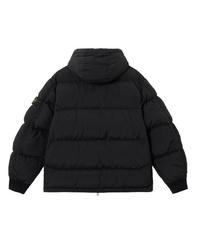 스톤아일랜드 키즈 스톤아일랜드 [명품] 스톤아일랜드 4100088 나일론 메탈 인 Econyl 후드 다운 파카 에코닐 K2S15 S0019 V0029 네이비 착용컷