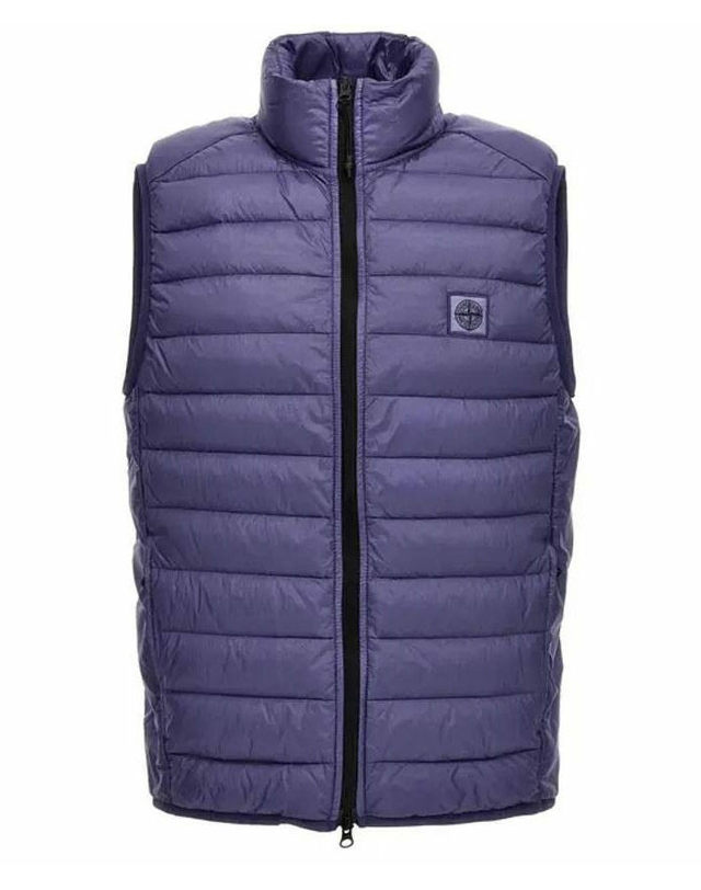 스톤아일랜드 키즈 스톤아일랜드 [명품] 스톤아일랜드 G0524 Loom 우븐 Chambers RNylon DownTC 라이트 베스트 룸 위븐 챔버스 R나일론 다운TC 경량 8015G0524 V0047 퍼플 착용컷