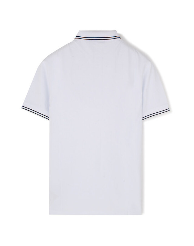 스톤아일랜드 키즈 스톤아일랜드 [명품] 25SS 스톤 PK 반팔 라인 카라티 화이트 K1S1522002SC S0018 V1001 밝은 블루 착용컷