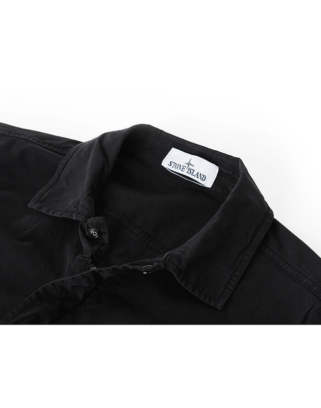 스톤아일랜드 키즈 스톤아일랜드 [명품] 26SS 스톤 와펜 집업 반팔 셔츠 블랙 L1S151100025 S0A10 V0029 네이비 착용컷