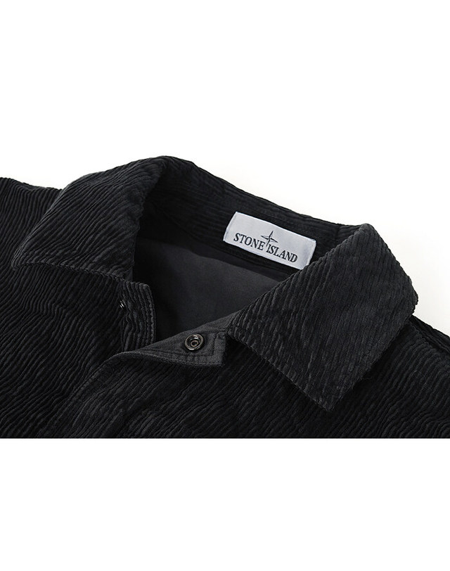 스톤아일랜드 키즈 스톤아일랜드 [명품] 25FW 스톤 링클 코듀로이 오버셔츠 블랙 K2S151200020 S0229 V0029 네이비 착용컷