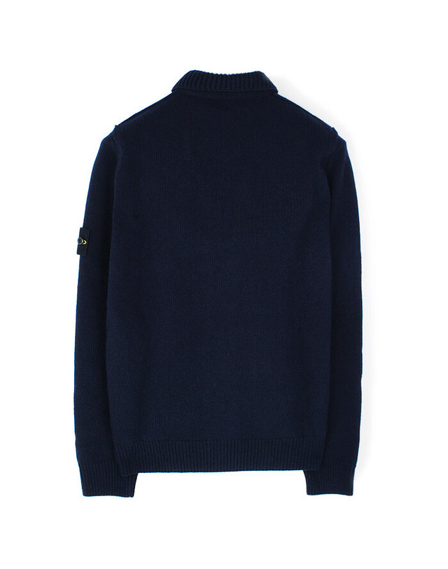 스톤아일랜드 키즈 스톤아일랜드 [명품] 25FW 스톤 버튼집업 울니트 네이비 K2S155100047 S00A3 V0020 착용컷