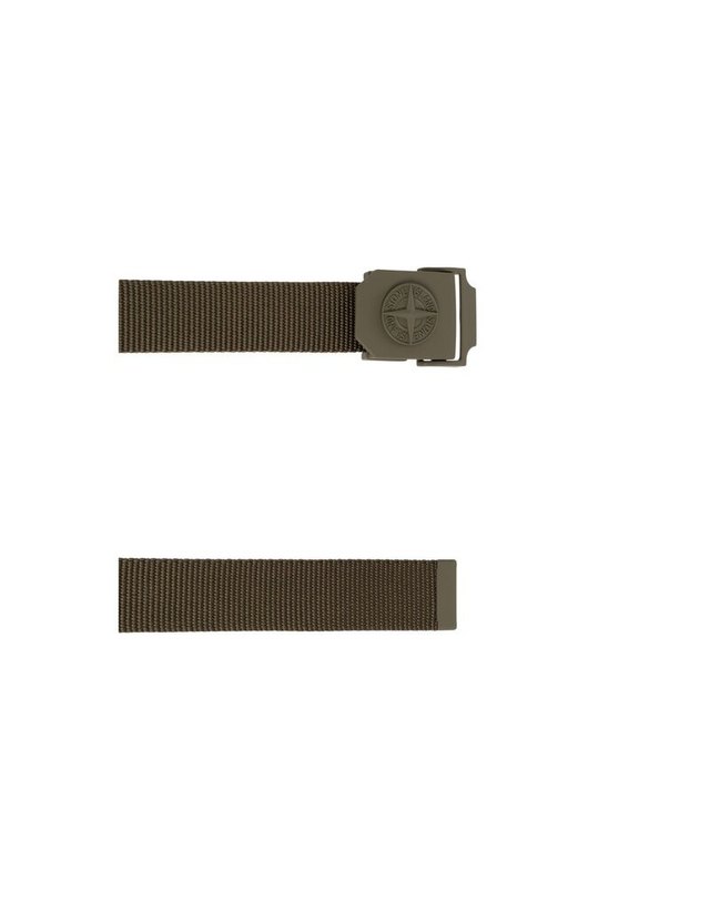 스톤아일랜드 키즈 스톤아일랜드 [명품] 26FW 스톤아일랜드 컴파스 로고 버클 벨트 L2S15 9300003 S0071 V005G 카키 착용컷