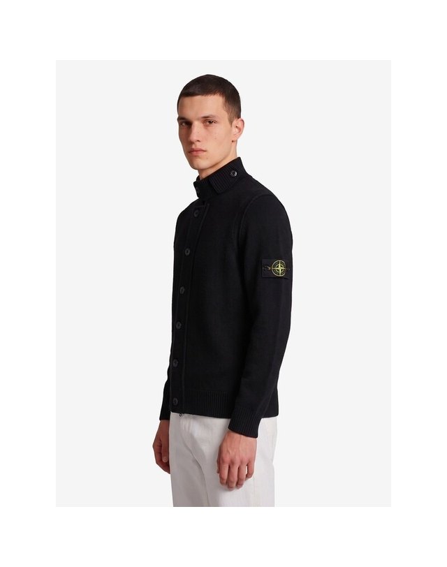 스톤아일랜드 키즈 스톤아일랜드 [명품] 26FW 스톤아일랜드 램스울 남성 집업 가디건 L2S15 5100047 S00A3 V0029 BLACK 착용컷