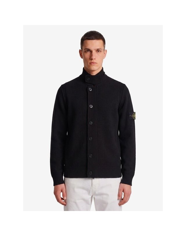 스톤아일랜드 키즈 스톤아일랜드 [명품] 26FW 스톤아일랜드 램스울 남성 집업 가디건 L2S15 5100047 S00A3 V0029 BLACK 착용컷