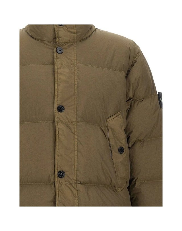 스톤아일랜드 키즈 스톤아일랜드 [명품] 26FW 스톤아일랜드 크링클 랩스 남성 다운 자켓 L2S15 4100109 S0A23 V005G 밝은 브라운 착용컷