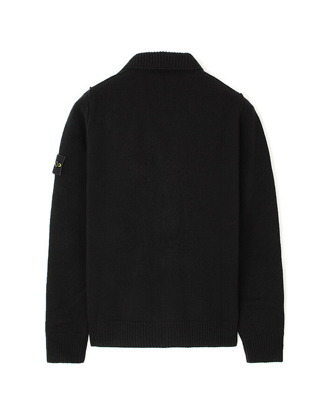 스톤아일랜드 키즈 스톤아일랜드 [명품] 26FW 스톤 버튼집업 울니트 블랙 L2S155100047 S00A3 V0029 카키 착용컷