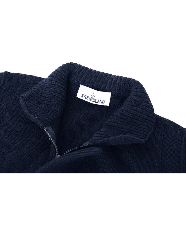 스톤아일랜드 키즈 스톤아일랜드 [명품] 26FW 스톤 버튼집업 울니트 네이비 L2S155100047 S00A3 V0020 착용컷