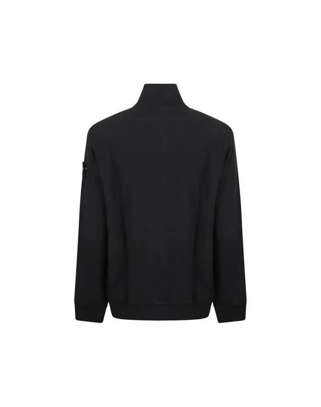 스톤아일랜드 키즈 스톤아일랜드 [명품] 스톤아일랜드 플리스 트랙 집업 자켓 6100066 S0A20 V0029 BLACK 착용컷