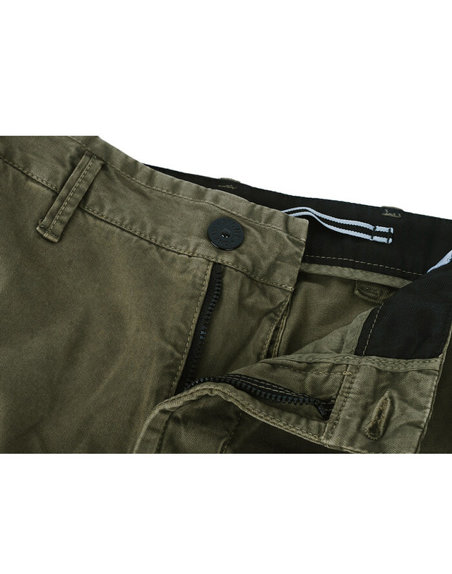 스톤아일랜드 키즈 스톤아일랜드 [명품] 25FW 스톤 와펜 슬림핏 카고바지 카키 K2S153100034 S00L1 V0154 착용컷