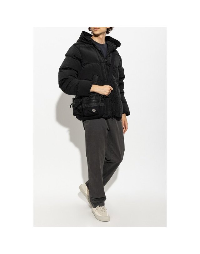 스톤아일랜드 키즈 스톤아일랜드 [명품] 26FW 스톤아일랜드 나일론 메탈 남성 다운 자켓 L2S15 4100019 S0019 V0029 BLACK 착용컷