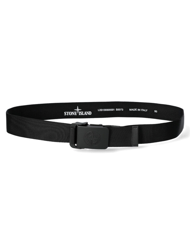 스톤아일랜드 키즈 스톤아일랜드 [명품] 26FW 스톤아일랜드 로고 버클 테이프 벨트 L2S159300001 S0073 V0029 네이비 착용컷