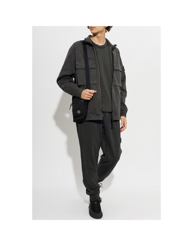 스톤아일랜드 키즈 스톤아일랜드 [명품] 26FW 스톤아일랜드 코튼 플리스 남성 조거 팬츠 L2S15 6200010 S0051 V0062 카키 착용컷