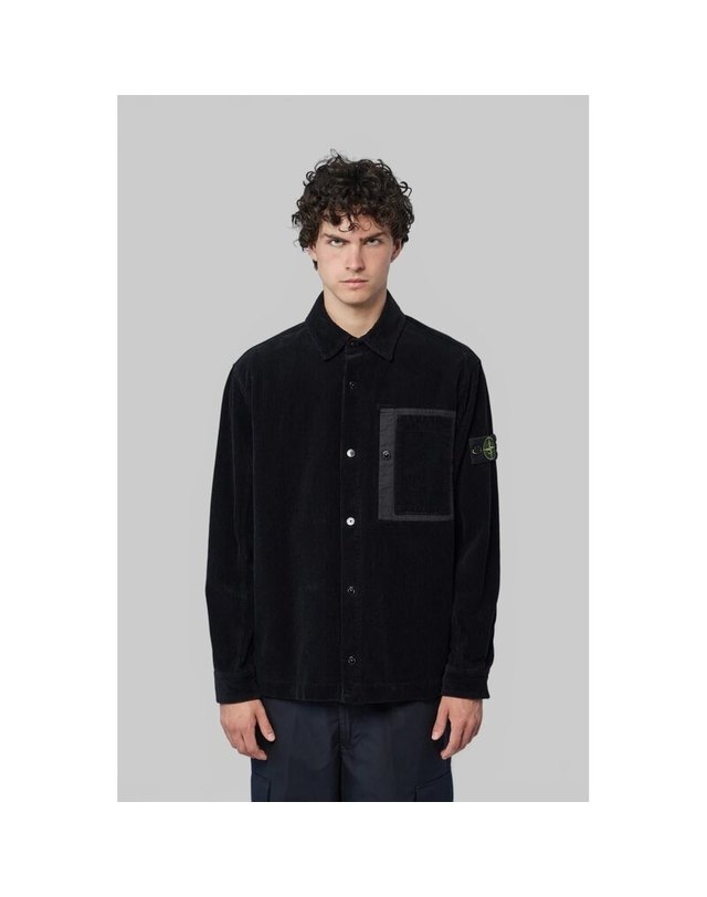 스톤아일랜드 키즈 스톤아일랜드 [명품] 26FW 스톤아일랜드 남성 코듀로이 셔츠 L2S15 1200016 S0212 V0029 네이비 착용컷