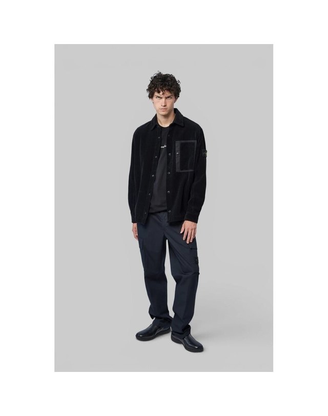 스톤아일랜드 키즈 스톤아일랜드 [명품] 26FW 스톤아일랜드 남성 코듀로이 셔츠 L2S15 1200016 S0212 V0029 네이비 착용컷