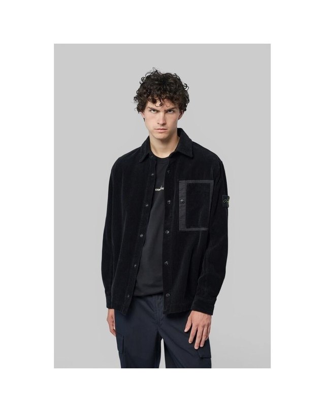 스톤아일랜드 키즈 스톤아일랜드 [명품] 26FW 스톤아일랜드 남성 코듀로이 셔츠 L2S15 1200016 S0212 V0029 네이비 착용컷