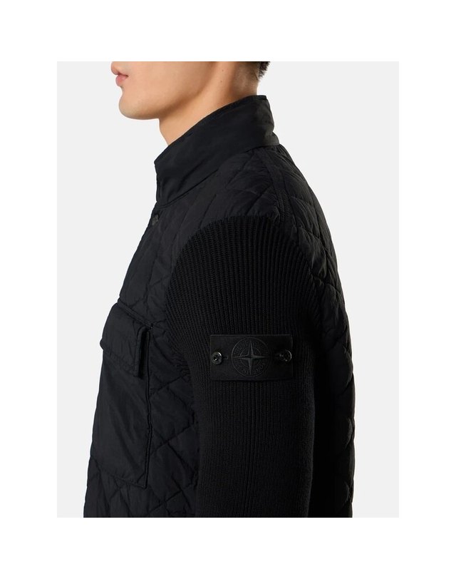 스톤아일랜드 키즈 스톤아일랜드 [명품] 26FW 스톤아일랜드 고스트 피스 남성 니트 패딩 자켓 L2S15 4100016 S00F6 V0029 BLACK 착용컷