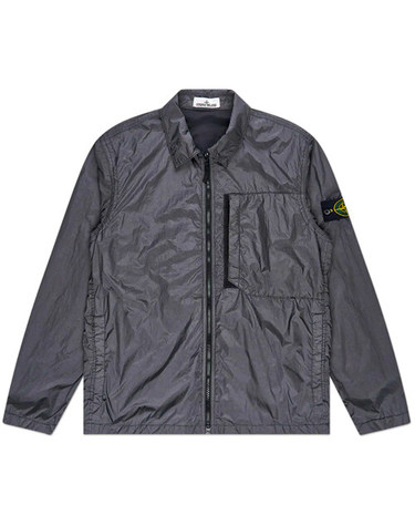[명품] 23FW 791510723 V0062 와펜패치 크링클랩스 오버 셔츠 자켓 카키그레이 남성 자켓 /