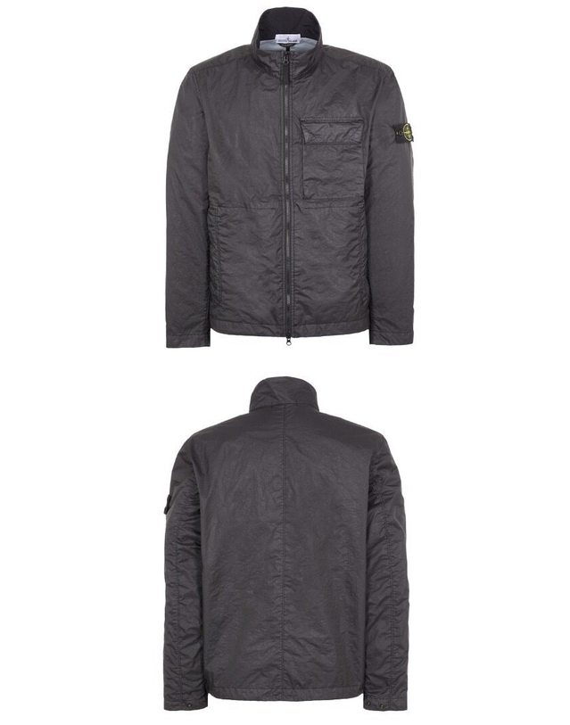 스톤아일랜드 키즈 스톤아일랜드 [명품] 23FW 781540823 V0029 와펜패치 멤브라나 3L TC 자켓 블랙 남성 자켓 / BLACK 착용컷