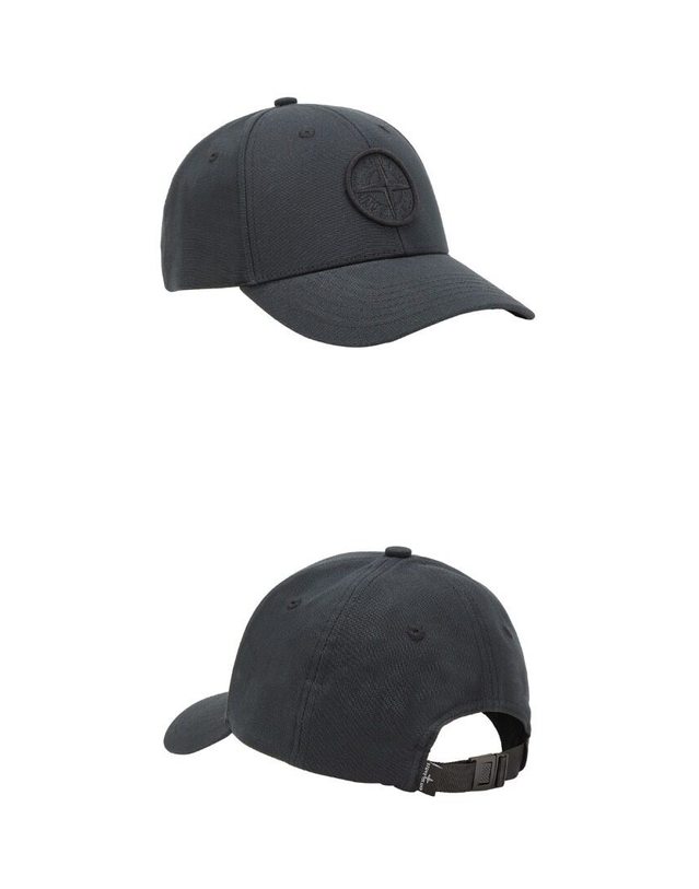 스톤아일랜드 키즈 스톤아일랜드 [명품] 23SS 781599661 V0029 자수로고 볼 캡 블랙 모자 / BLACK 착용컷