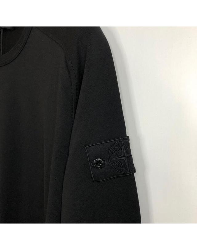 스톤아일랜드 키즈 스톤아일랜드 [명품] 20ss 스톤아일랜드 7215637F3 V0029 / 고스트피스 와펜 맨투맨 BLACK 착용컷