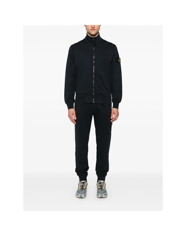 스톤아일랜드 키즈 스톤아일랜드 [명품] 25SS 스톤아일랜드 플리스 조거 팬츠 네이비 6200011 S0051 V0020 BLACK 착용컷
