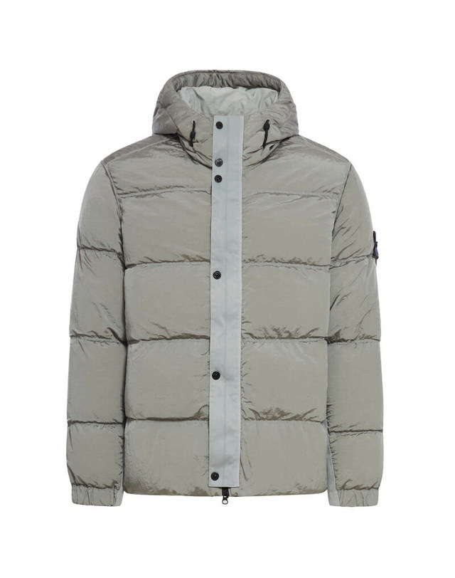 스톤아일랜드 [명품] 스톤 24FW 나일론 메탈 에코닐 리제너레이티드 TC 패딩 그레이 811541419 V0160 BLACK 착용컷