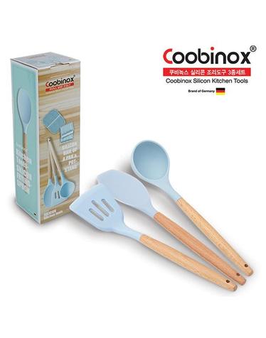 [Coobinox] 쿠비녹스실리콘 조리도구 3종세트(국자,뒤집게,볶음주걱) co-42-04