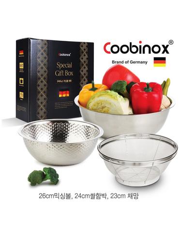 [Coobinox] 쿠비녹스 다용도 믹싱볼 채망 3종세트 co-1118