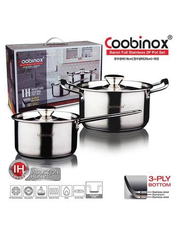 [Coobinox] 쿠비녹스 바론 풀스텐 2종냄비세트 CO-12-09