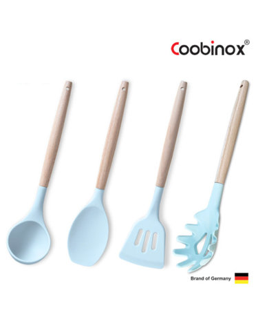 [COOBINOX] 쿠비녹스 실리콘 조리도구 4종 세트 (국자, 볶음주걱, 뒤집게, 면국자)