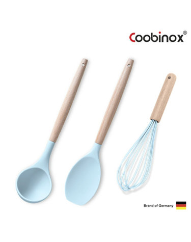 [COOBINOX] 쿠비녹스 실리콘 조리도구 3종 세트 (국자, 볶음주걱, 거품기)