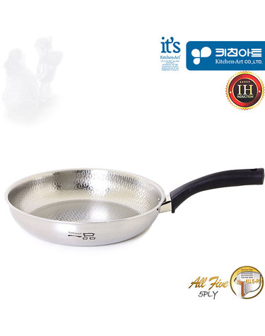 [KichenArt] 키친아트 일품 통오중 인덕션IH 엠보 스텐후라이팬 28cm